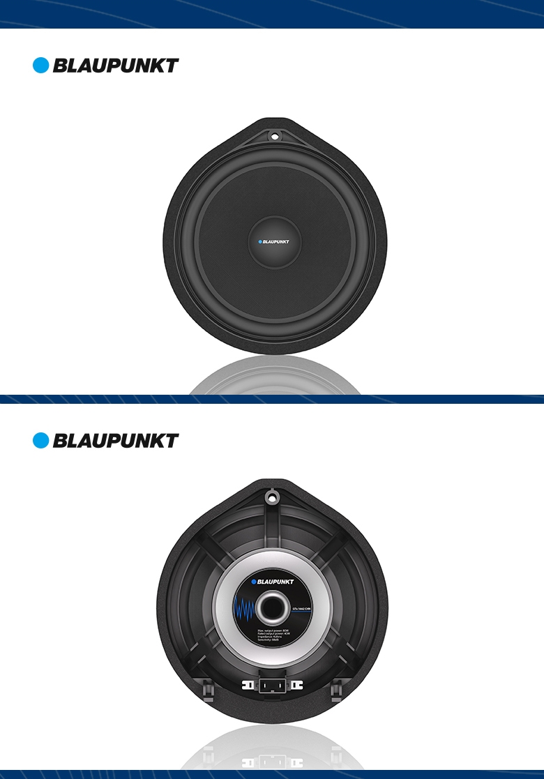 德國（藍(lán)寶BLAUPUNKT）GTx 1662 CHN 本田專用兩分頻套裝喇叭